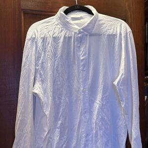 Sunspel  White cotton Casual Button Down Shirt-t shirt material